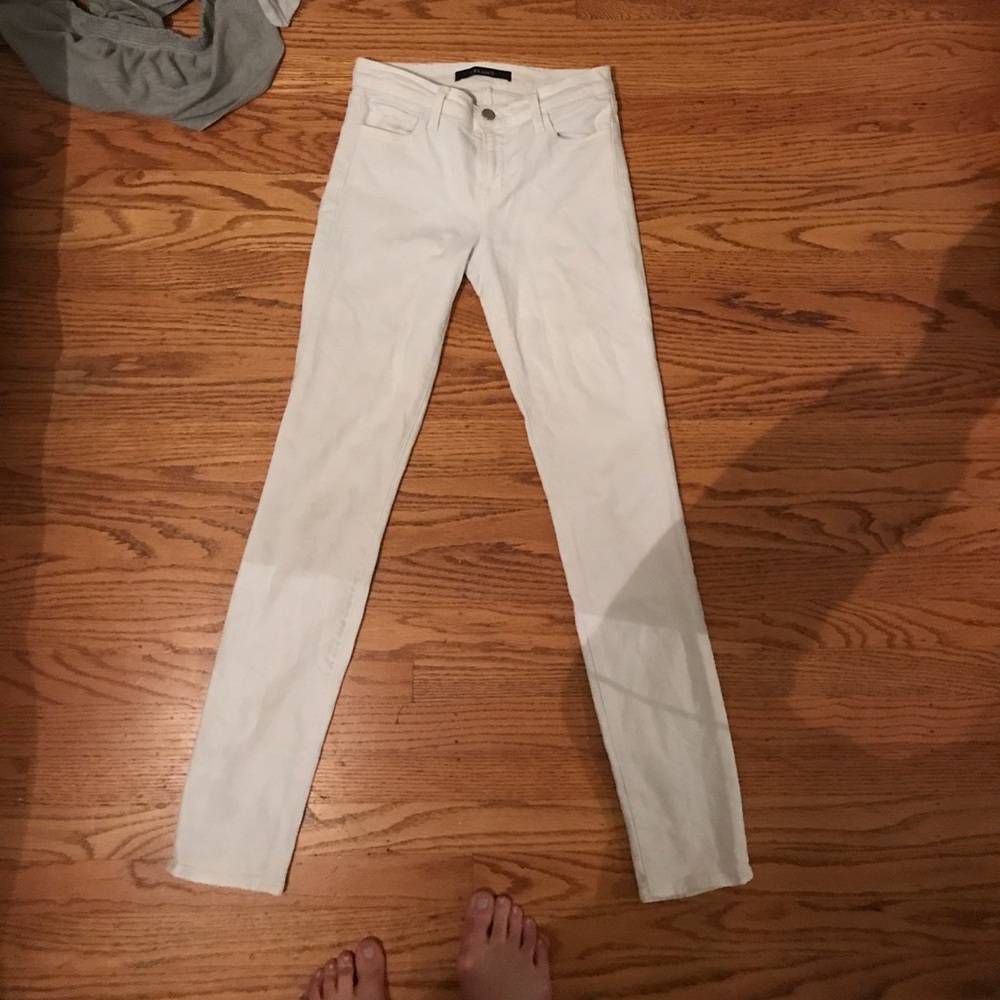 White JBrand Skinny Jeans